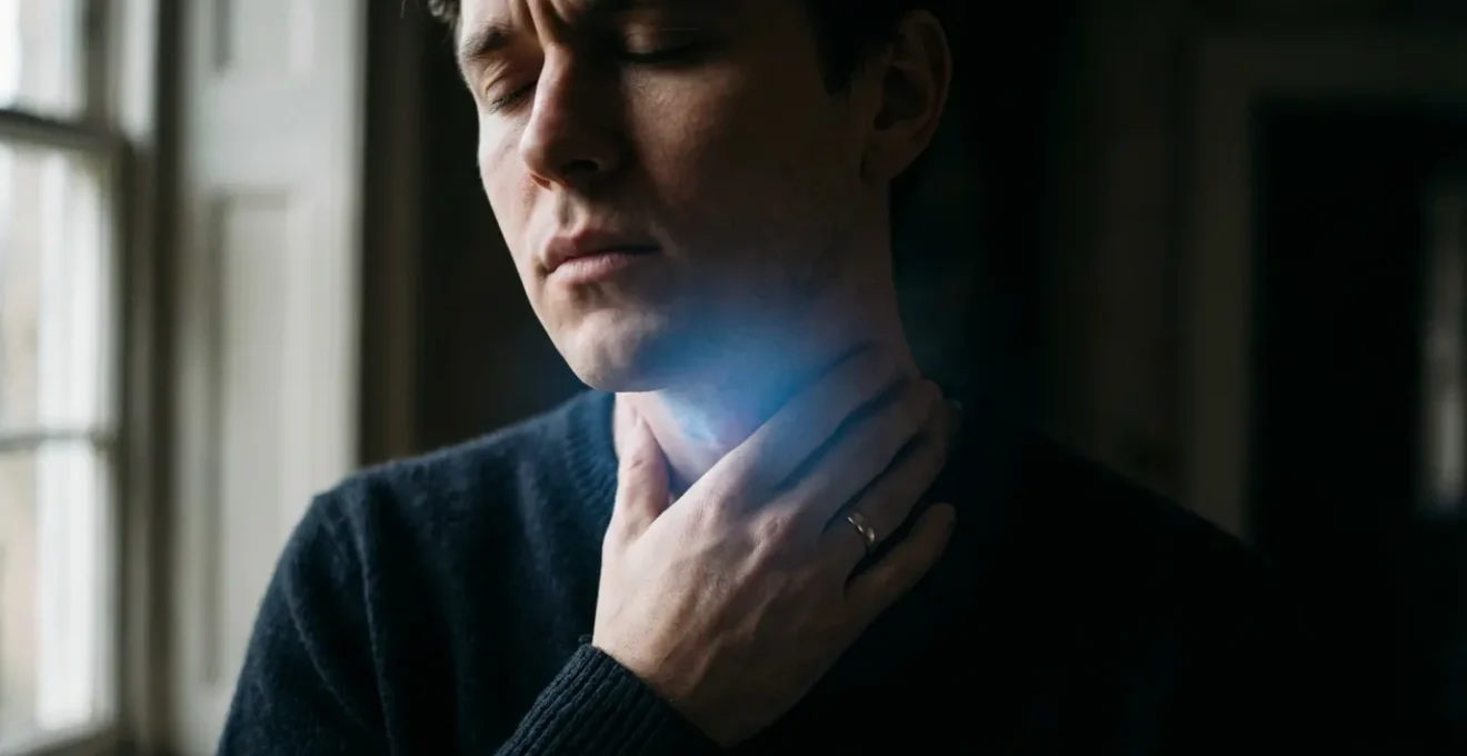 Blocco energetico del chakra della gola che impedisce l'espressione