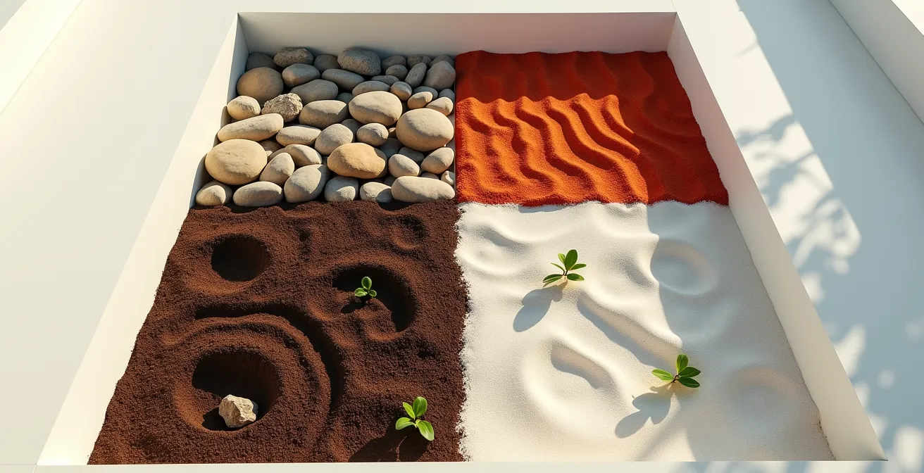 Composizione astratta dei quattro elementi in equilibrio dinamico